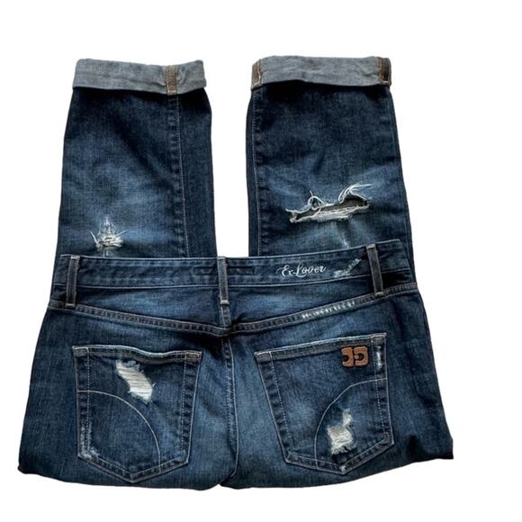 Joe's Jeans Dark Blue Ankle Cropped Denim - Picture 9 of 12